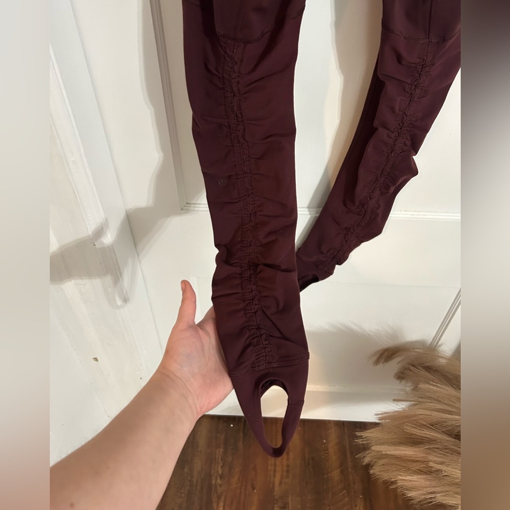 Lululemon Athletica Maroon Leggings - Picture 10 of 10